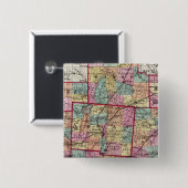 Ohio County 2 Vierkante Button 5,1 Cm (Voorkant /achterkant)