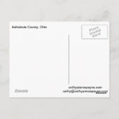 Ohio Covered Bridge and Stream Briefkaart (Achterkant)