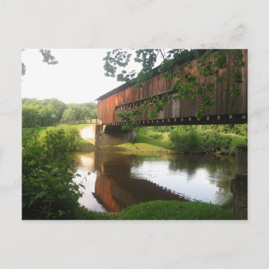 Ohio Covered Bridge and Stream Briefkaart (Voorkant)