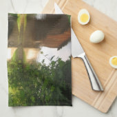 Ohio Covered Bridge en Stream Theedoek (Quarter Fold)