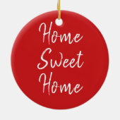 Ohio Custom Town Zip-kerstversiering Keramisch Ornament (Achterkant)