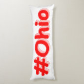 "#Ohio " Cute Design. Bestel nu Lichaamskussen (Achterkant (Verticaal))