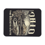 Ohio de Buckeye staat Magneet (Horizontaal)