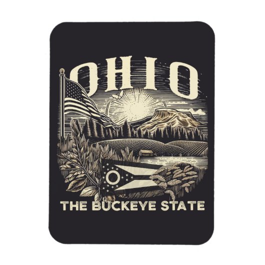 Ohio de Buckeye staat Magneet (Verticaal)