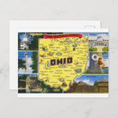 Ohio de Buckeye State  Briefkaart (Voorkant / Achterkant)