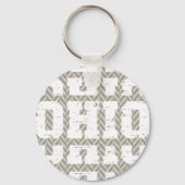 Ohio Distressed geometrisch mannelijk Sleutelhanger (Achterkant)
