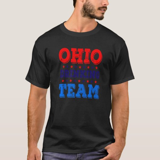 Ohio Drink teamstaat Pride Beer Drink T-shirt (Voorkant)