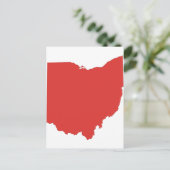 Ohio - een RED-staat Briefkaart (Staand voorkant)