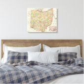 Ohio en Hamilton County Canvas Afdruk (Insitu (Slaapkamer))