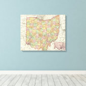 Ohio en Hamilton County Canvas Afdruk (Insitu (Houten vloer))