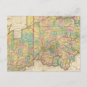 Ohio en Indiana Briefkaart