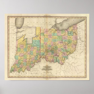 Ohio en Indiana Poster