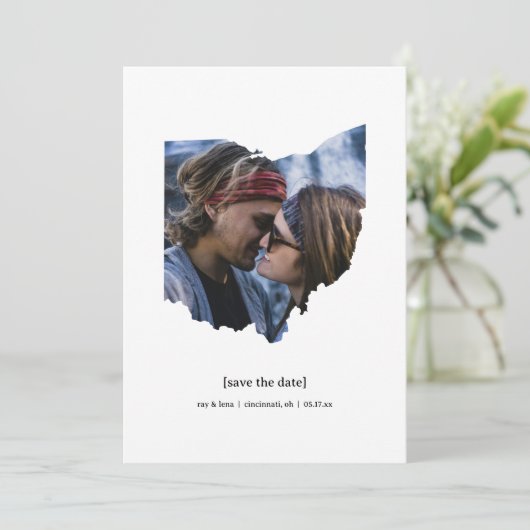 Ohio Enregistrer le Carte photo de date (Debout devant)