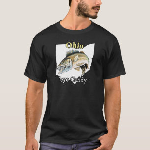 Ohio 'Eye Snoep Funny Walleye Vist T-Shirt