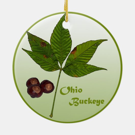 Ohio Farmer Keramisch Ornament (Achterkant)