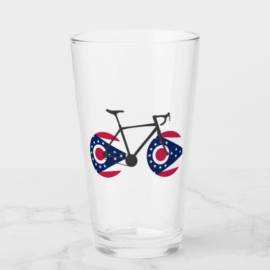 Ohio Flag Cycling Glas (Voorkant)