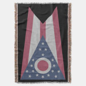 Ohio Flag Deken (Voorkant Verticaal)