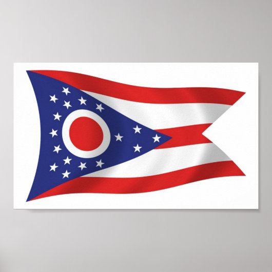 Ohio Flag Poster Print (Voorkant)