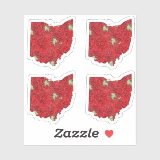 Ohio Flower Sticker (Vel)