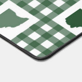 Ohio Groen Gingham Bureaumat (Hoek)