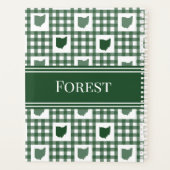 Ohio Groen Gingham Planner (Achterkant)