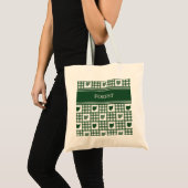 Ohio Groen Gingham Tote Bag (Voorkant (product))