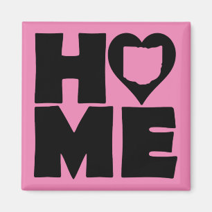 Ohio Home Heart State Koelkastmagneet Magneet