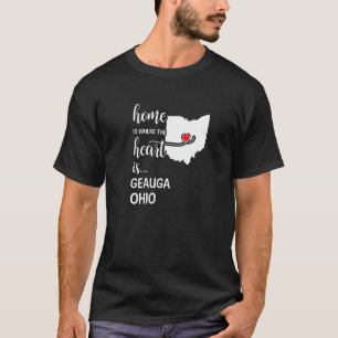 Ohio Home is waar het hart ligt in Geauga County T-shirt