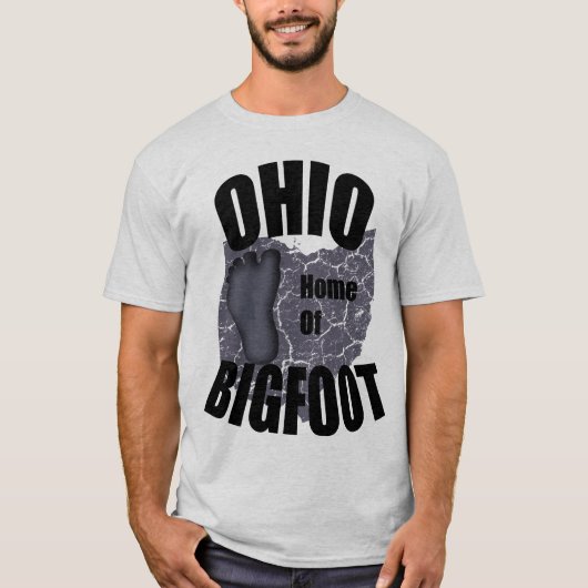 Ohio Home of Bigfoot T-shirt (Voorkant)