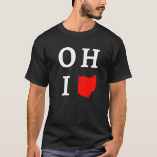 Ohio Home Shape State T-shirt