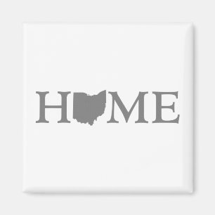 Ohio Home State Word Art Magneet