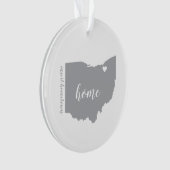 Ohio Hometown Personalized Ornament (voorkant)