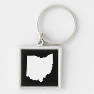 Ohio in wit en zwart sleutelhanger