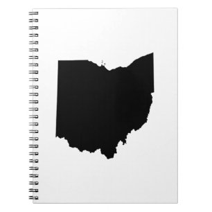 Ohio in zwart en wit notitieboek
