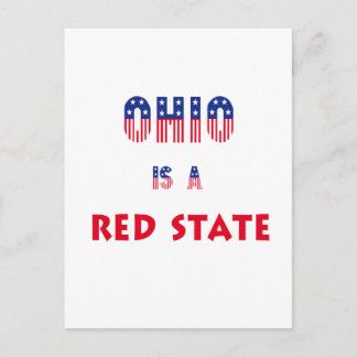 Ohio is een Rode Staat Briefkaart