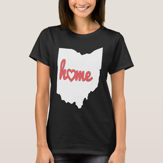 Ohio Is My Home USA State Pride T-shirt (Voorkant)