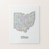 Ohio-kaart Legpuzzel (Verticaal)