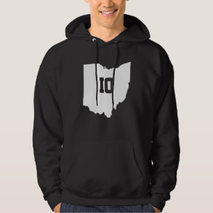 Ohio kaart passend paar Amerika staat bruiloft too Hoodie