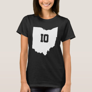 Ohio kaart passend paar Amerika staat bruiloft too T-shirt