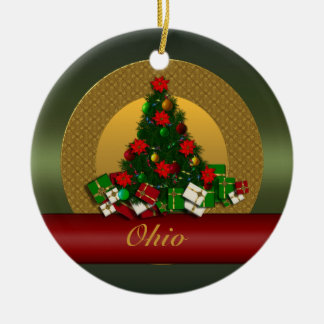 Ohio kerstboomversiering keramisch ornament