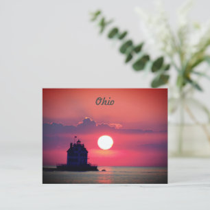 Ohio Lake Sunset Briefkaart