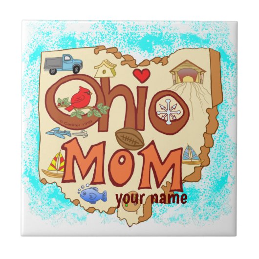 Ohio Mama Tegeltje (Voorkant)