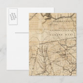 Ohio Map Briefkaart (Voorkant / Achterkant)