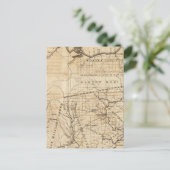 Ohio Map Briefkaart (Staand voorkant)