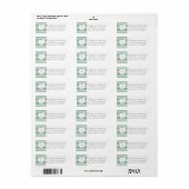 Ohio Map Home State Love met Custom Heart Etiket (Full Sheet)