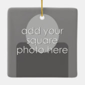 Ohio Map Home State Love met Custom Heart Keramisch Ornament (Achterkant)