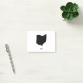 Ohio Map - Zwarte en Witte Modern Ohio Map Post-it® Notes (Kantoor)