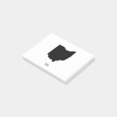 Ohio Map - Zwarte en Witte Modern Ohio Map Post-it® Notes (Schuin)