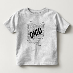 Ohio Maze Puzzle Kinder Shirts