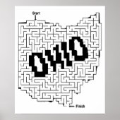 Ohio Maze Puzzle Poster (Voorkant)